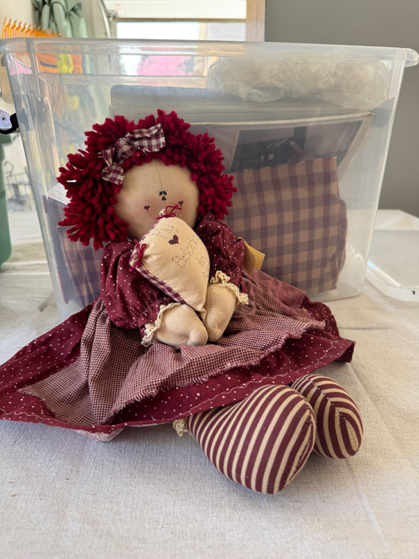 Handmade Raggedy Anne Doll