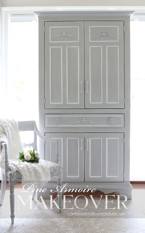 Painted Pine Armoire