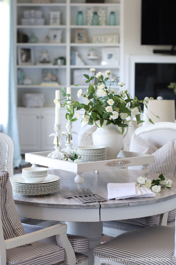 Turn old thrift store art into fabulous new tray!