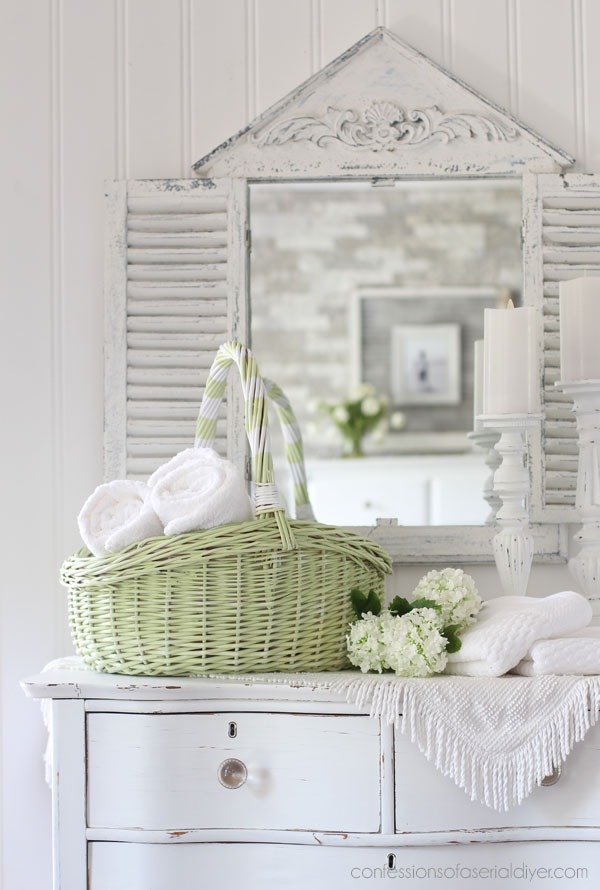 Basket Painted in Dixie Belle Farmhouse Green