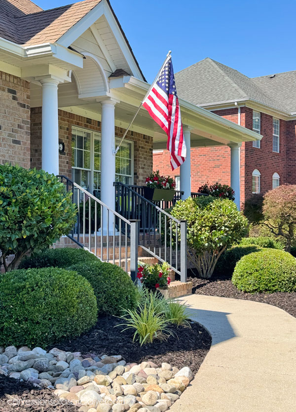 Front yard landscaping progression