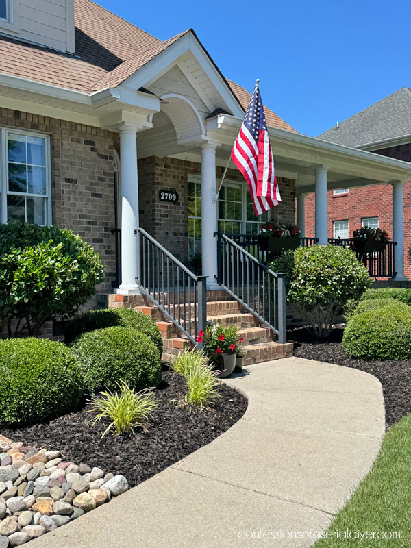 Front yard landscaping progression