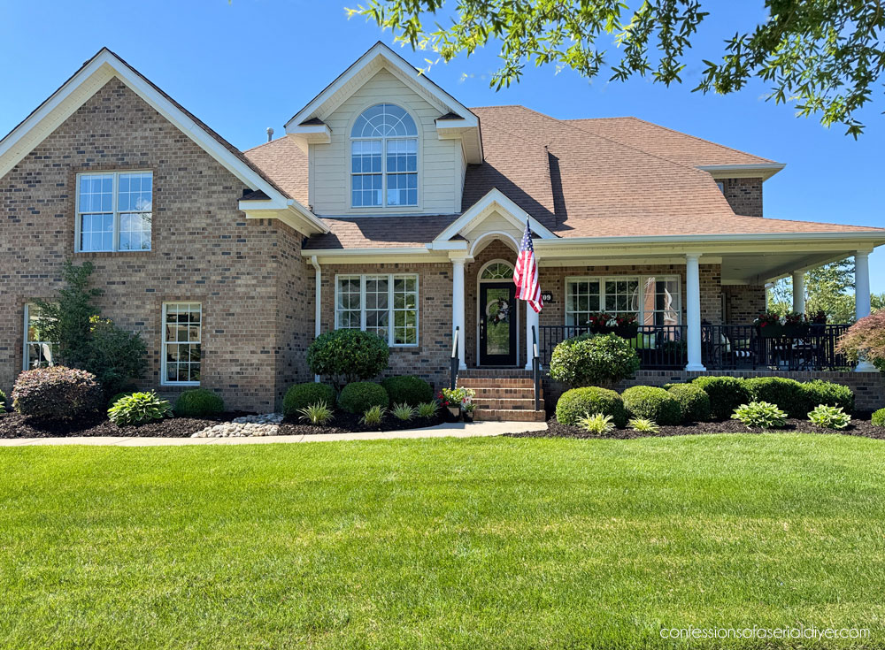 Front yard landscaping progression