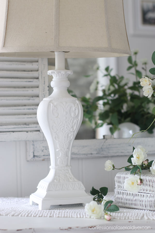 Update thrift store lamps with paint