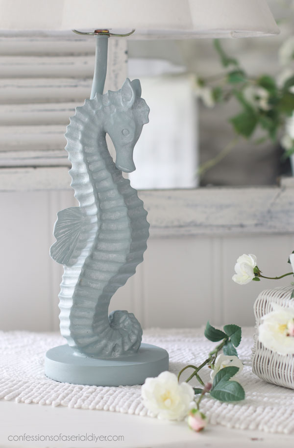 Update thrift store lamps with paint