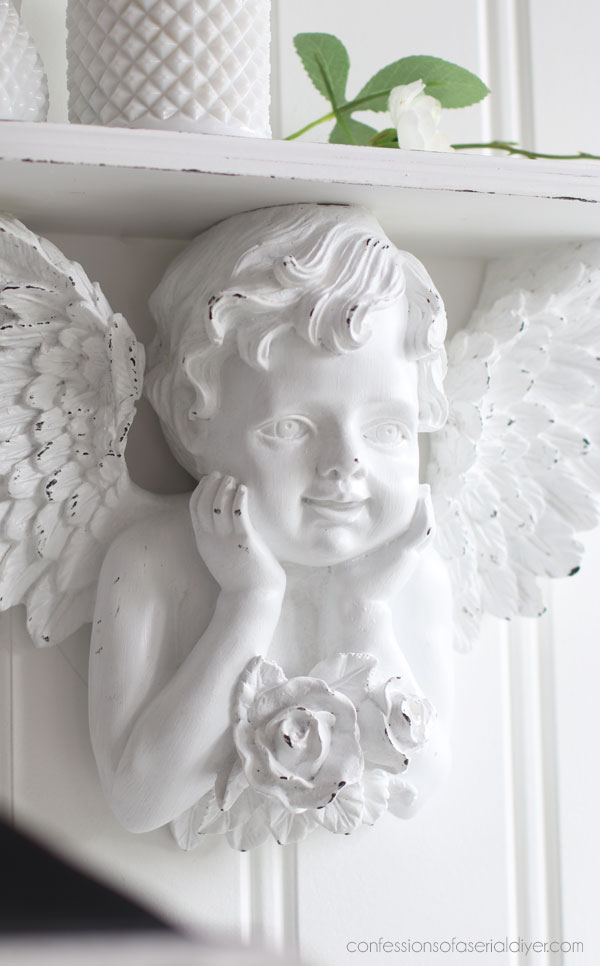 Cherub Shelf painted in Cotton White from Dixie Belle