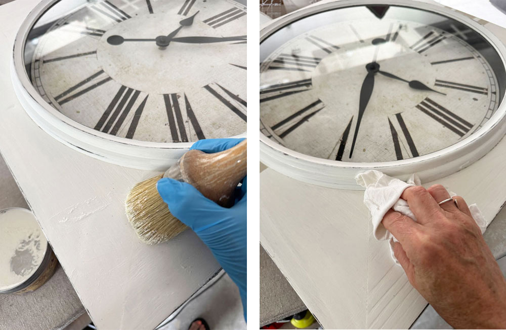 Sealing with clear wax