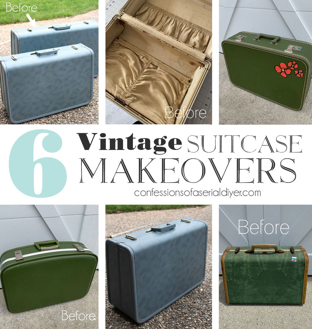6 Amazing Vintage Suitcase Makeovers