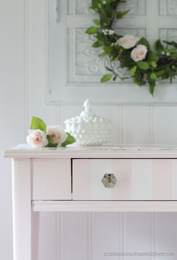 Painted Dressing Table and Chair Makeover
