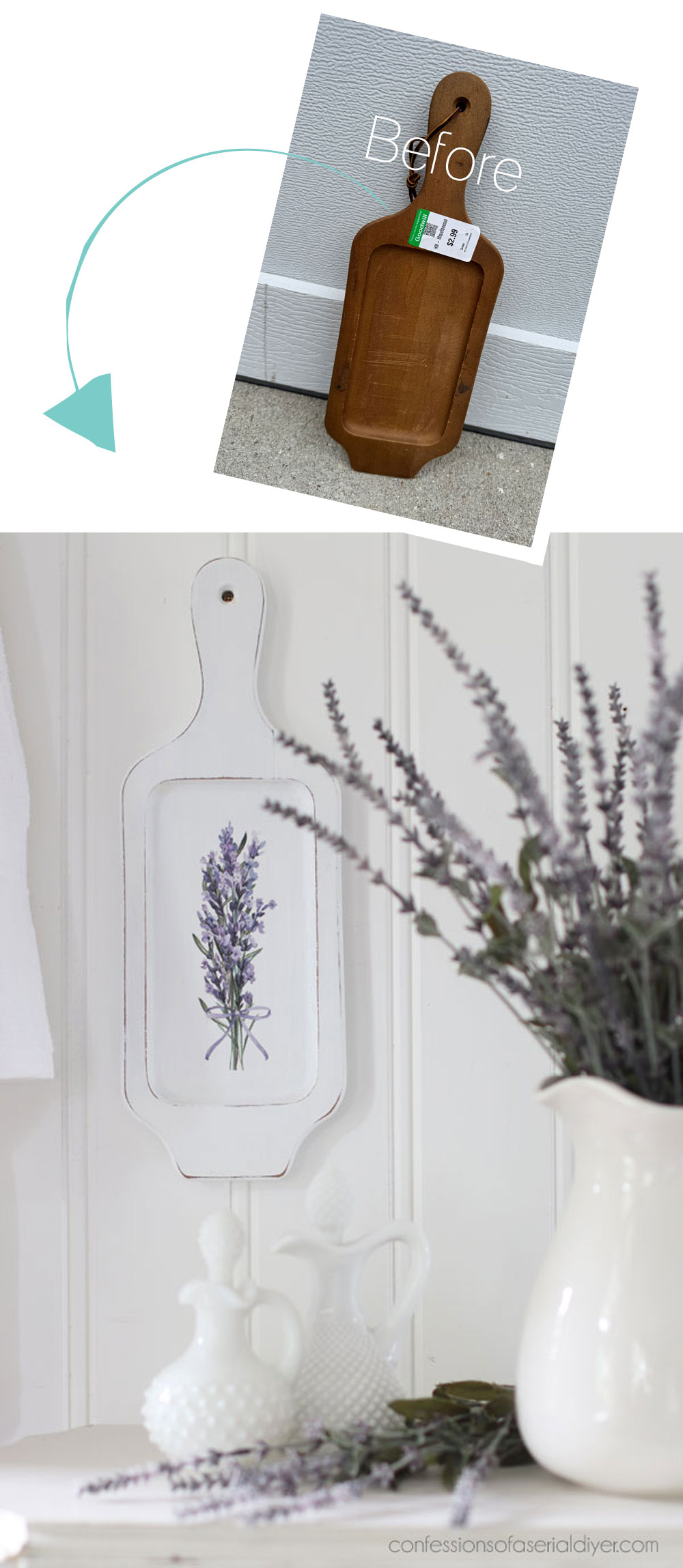 Upcycled Bread Boards from the Thirft Store