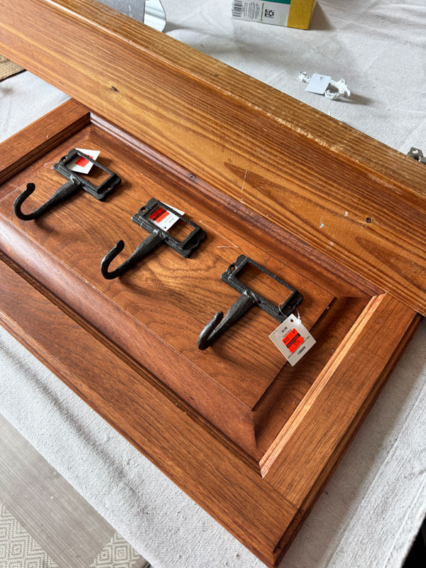 Turn a cabinet door into a shelf!