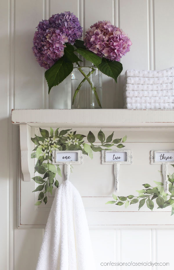Turn a cabinet door into a shelf!