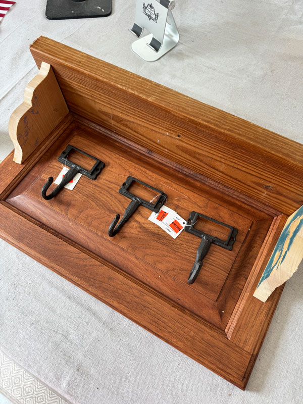 Turn a cabinet door into a shelf!