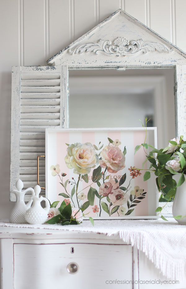 Tray makeover in PInk champagne