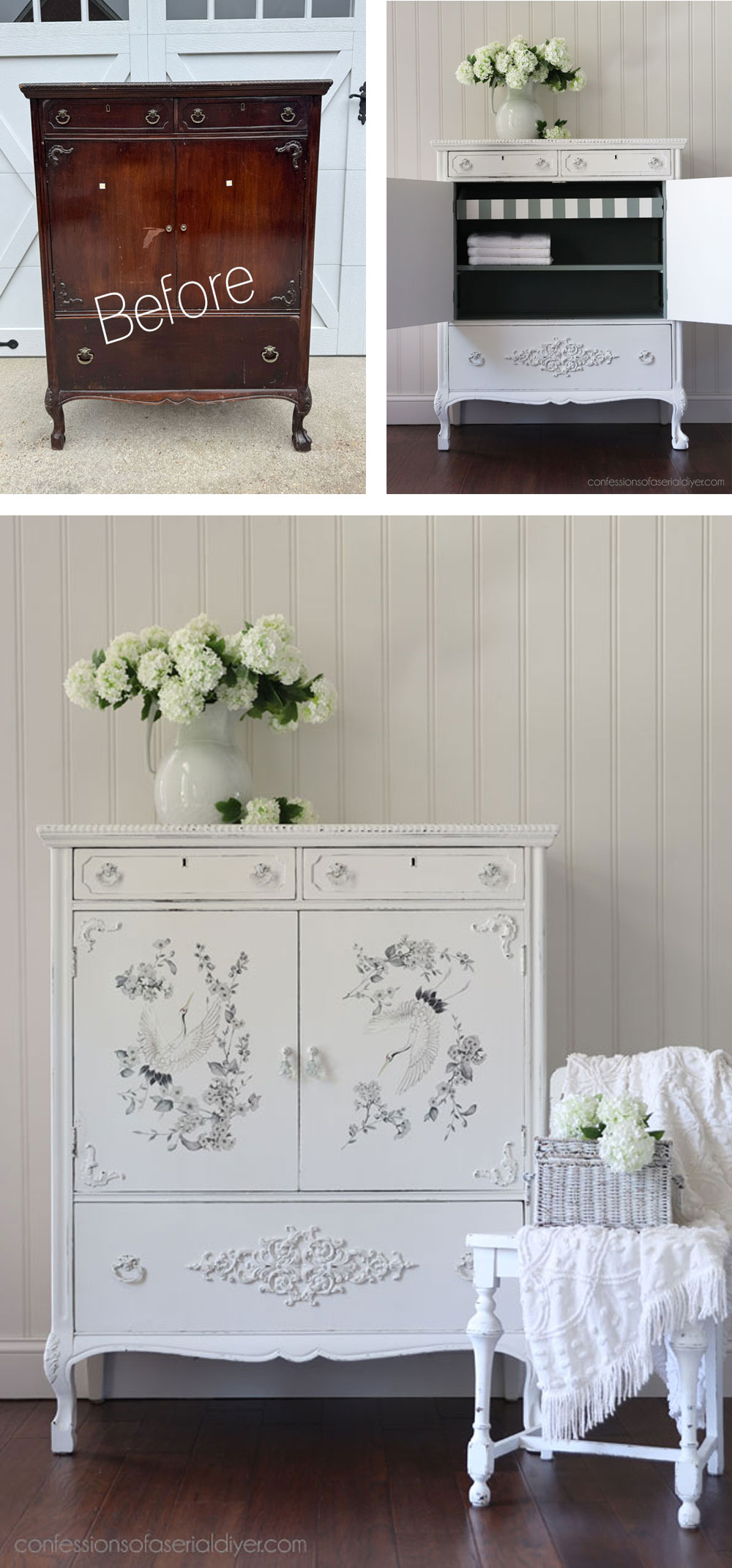 Antique Gentlemen's Cabinet Makeover