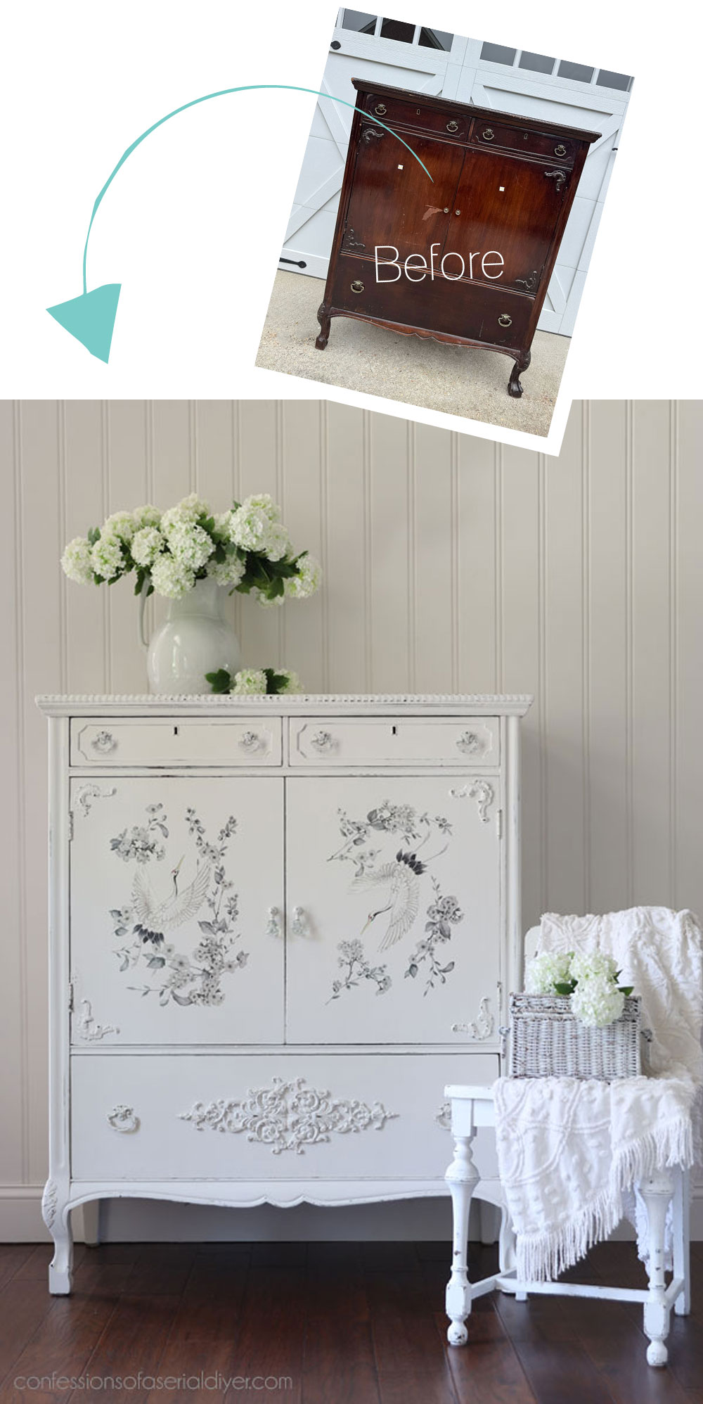 Antique Gentlemen's Cabinet Makeover