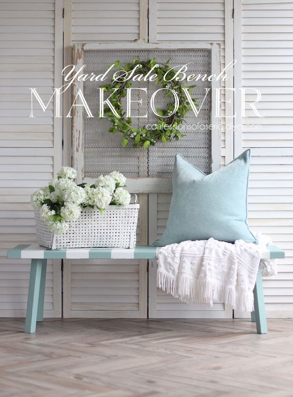 Simple painted bench anyone can do!