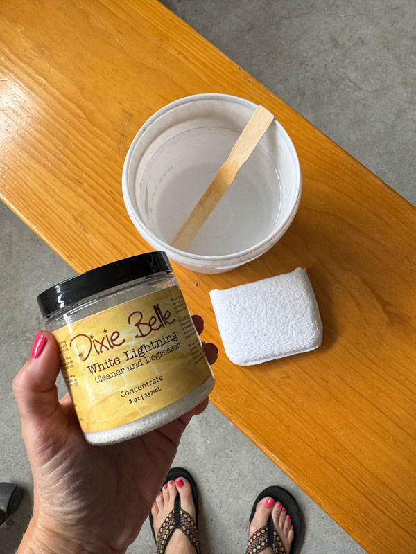 Prep for Paint with White Lightning