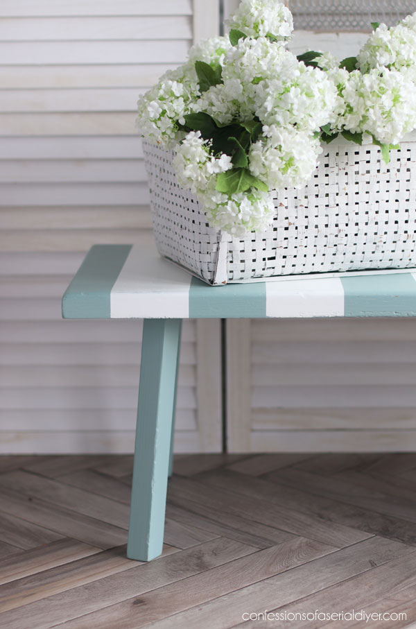 Simple painted bench anyone can do!