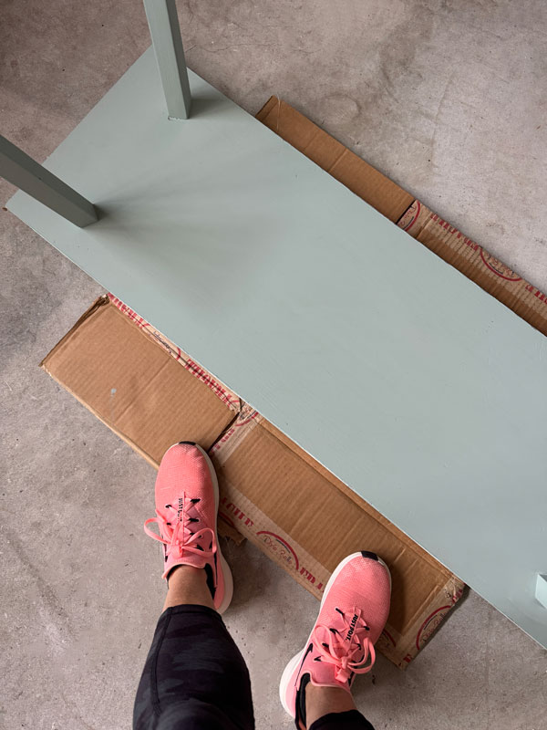 simple painted bench makeover