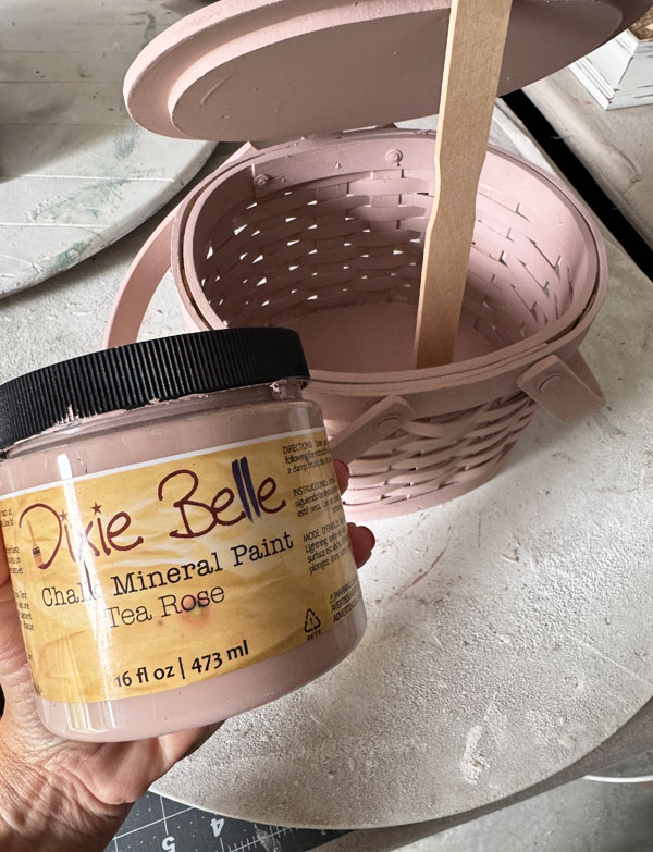 My favorite way to paint baskets!