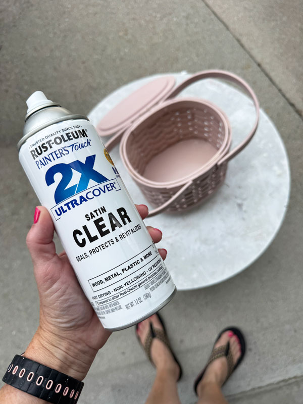 My favorite way to paint baskets!