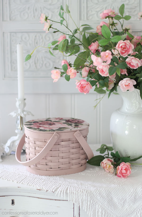 My favorite way to paint baskets!