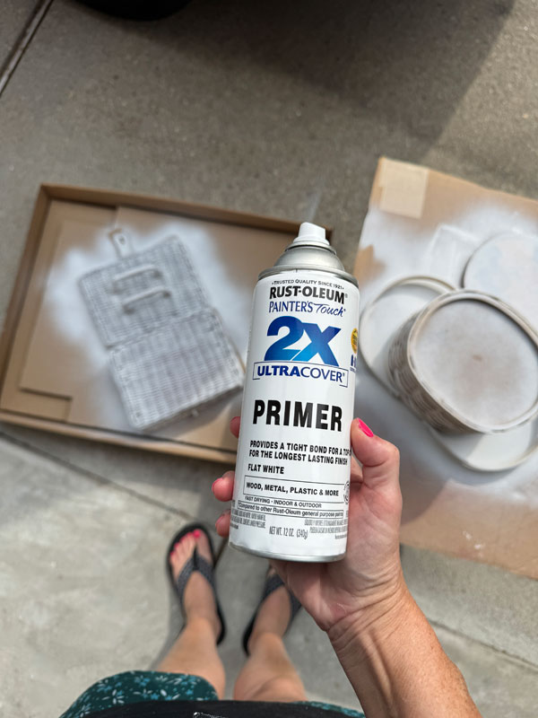 My favorite way to paint a basket!