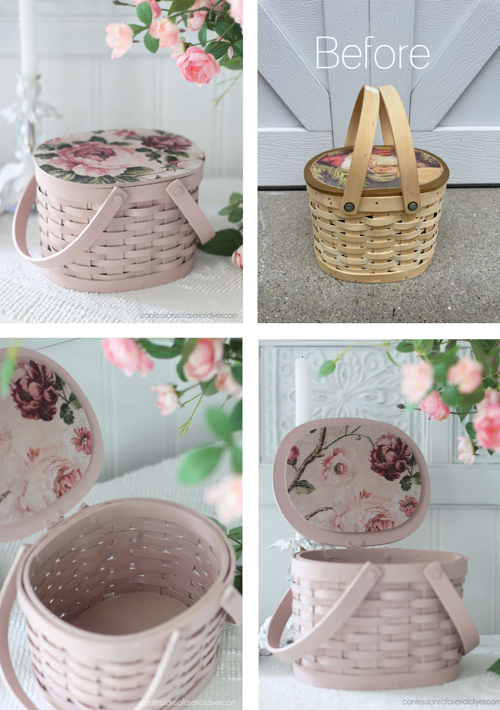 My favorite way to paint baskets!