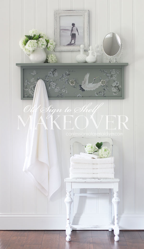 Turn an Old Sign into an Amazing New Shelf!