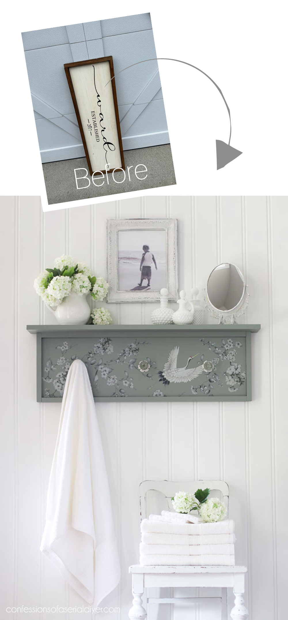 Turn an Old Sign into an Amazing New Shelf!