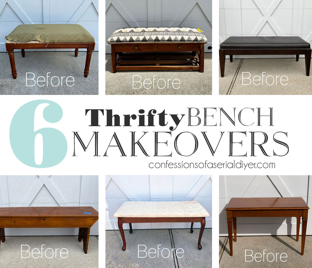 Six Amazing Thrifty Bench Makeovers
