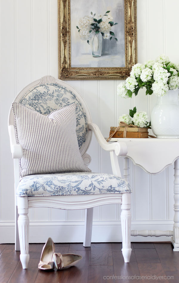 Upholstering a Louis Armchair