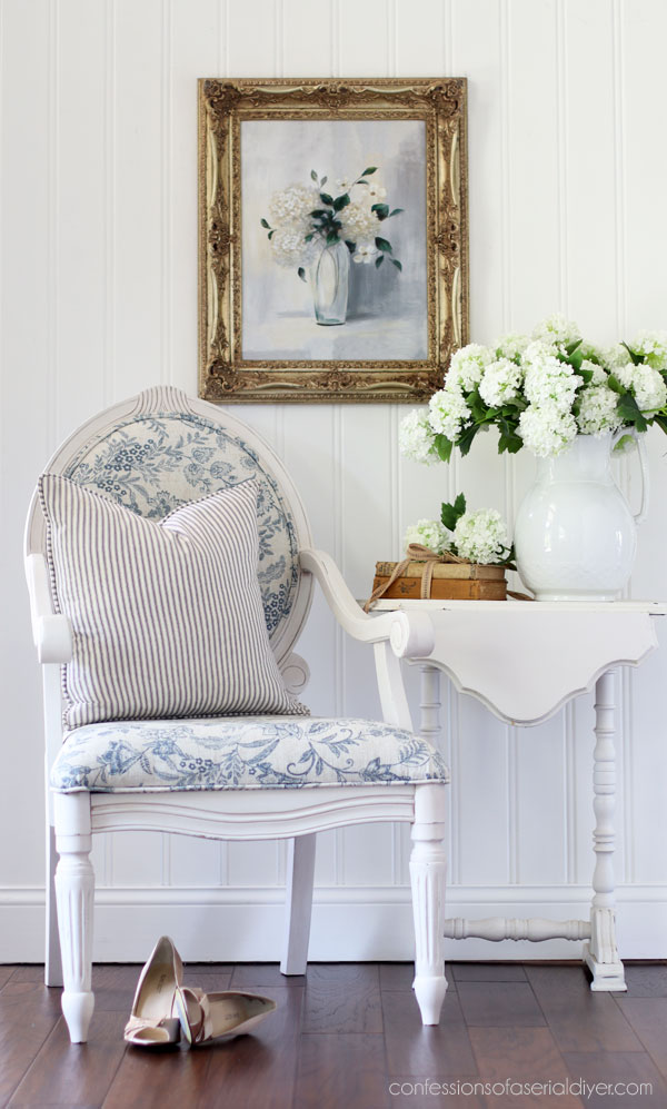 Upholstering a Louis Armchair
