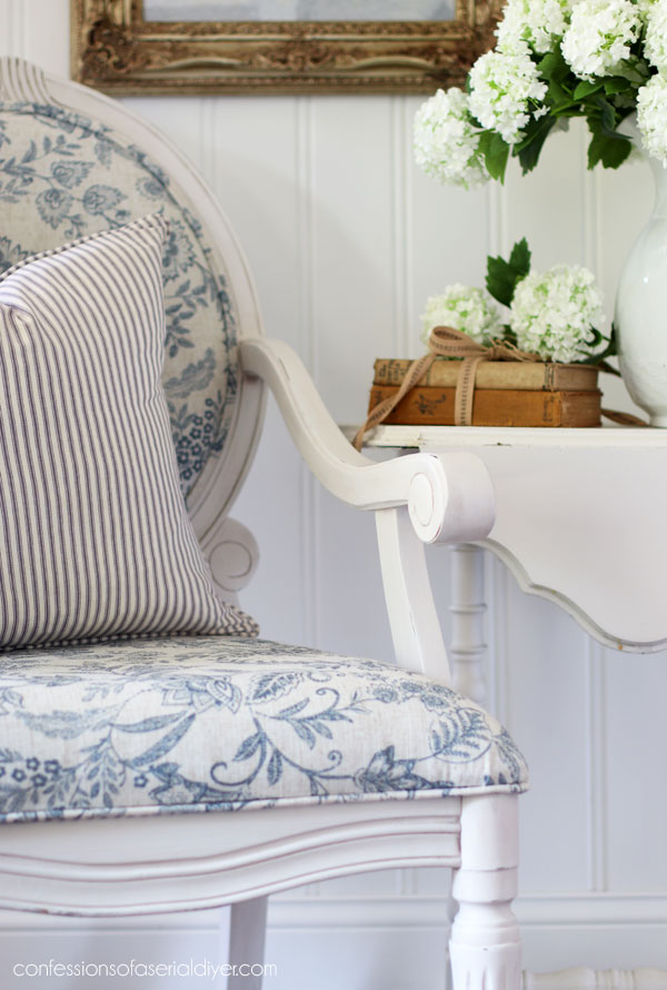Upholstering a Louis Armchair