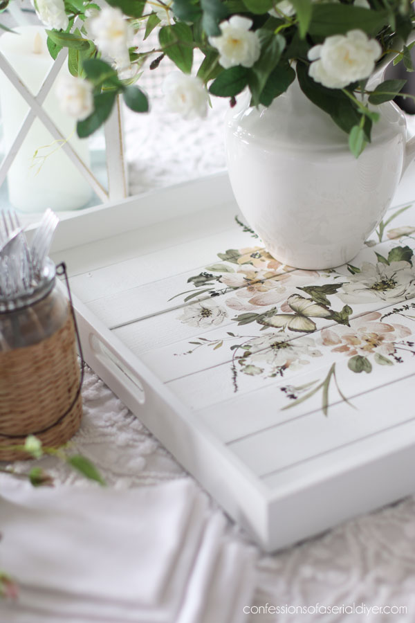 Wooden Tray Makekover