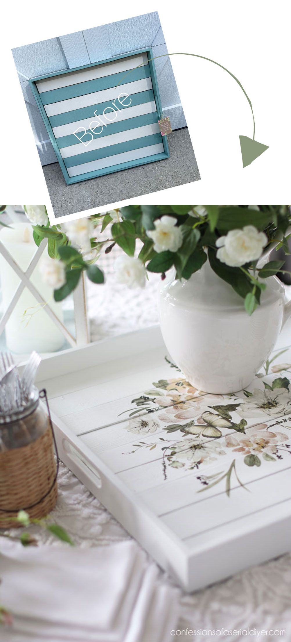 Wooden Tray Makekover