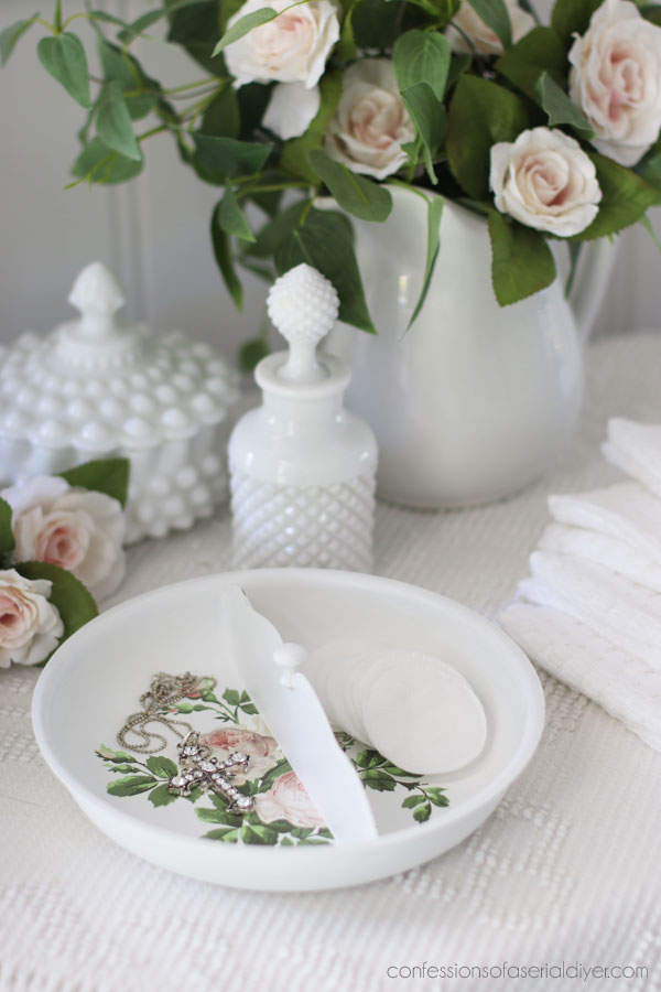 Repurpose a silver plated tray and server into a Tiered Tray